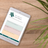 Multicolor worksheet displayed on an iPad